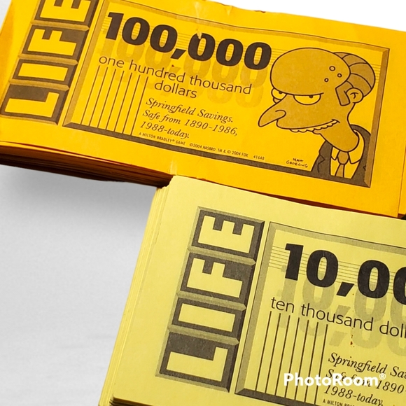 The Simpsons Game of Life 2004 - Replacement Money - Insurance - Game Cards - Picture 2 of 8